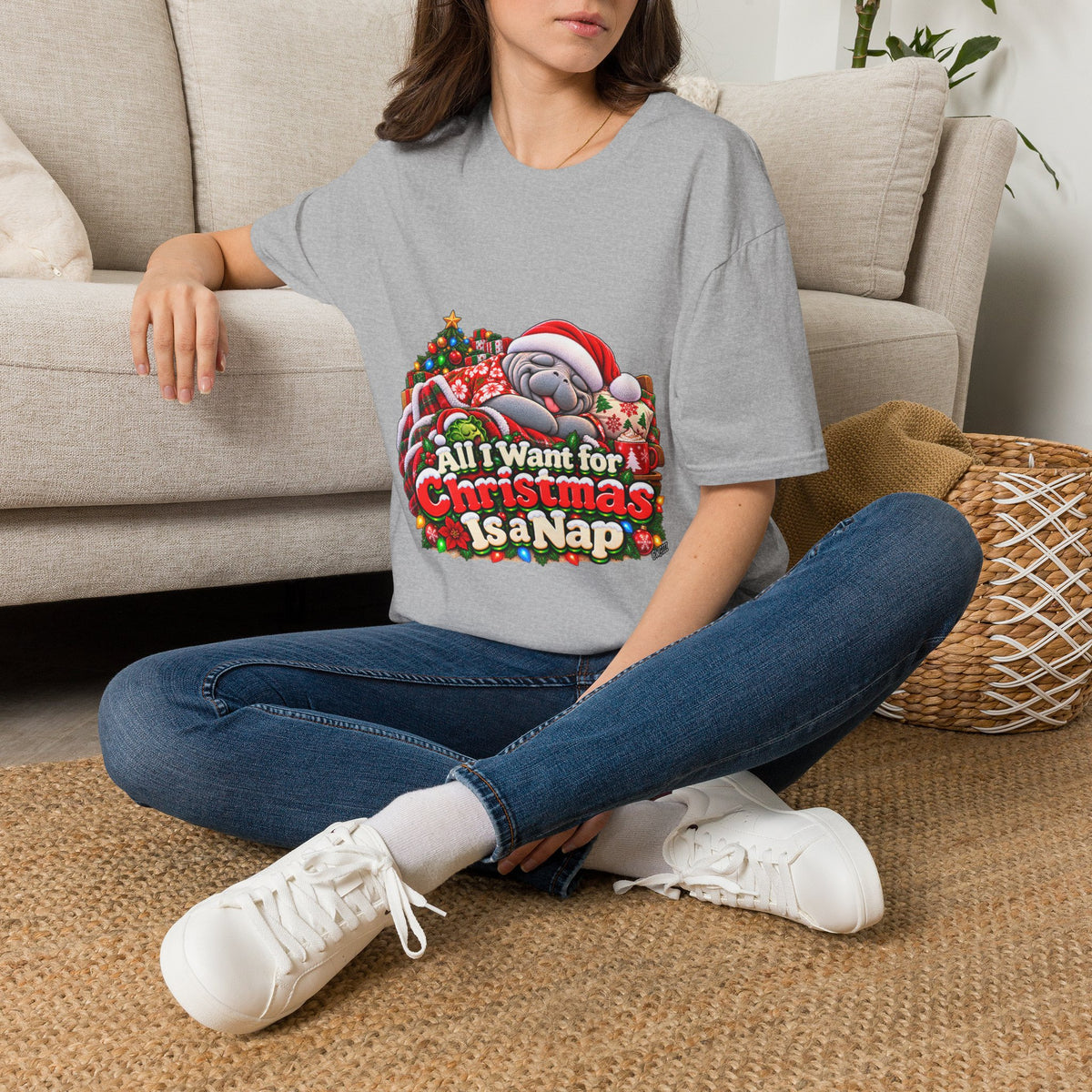 All I Want for Christmas Is a Nap Christmas T-Shirt