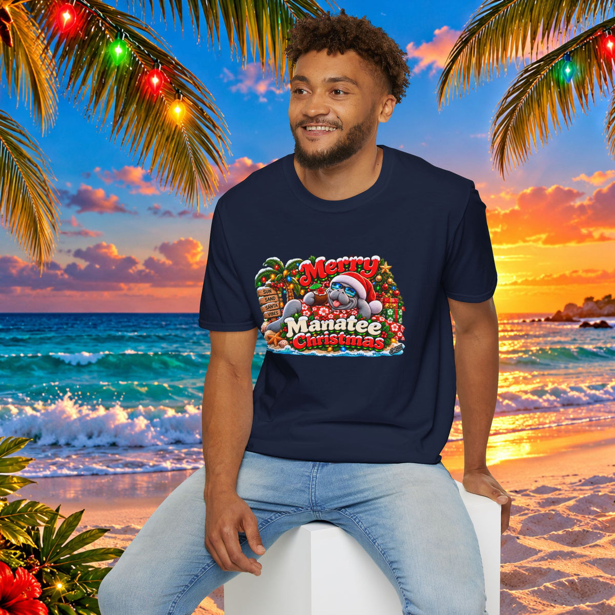 Merry Manatee Christmas T-Shirt