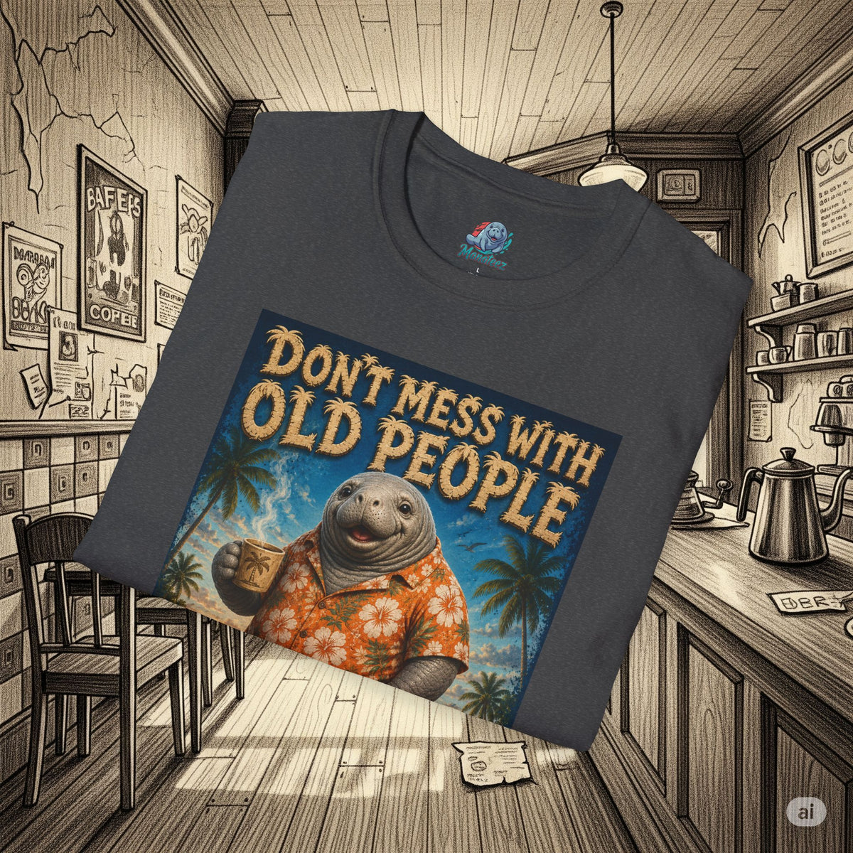 Don’t Mess With Old People Funny Vintage T-Shirt