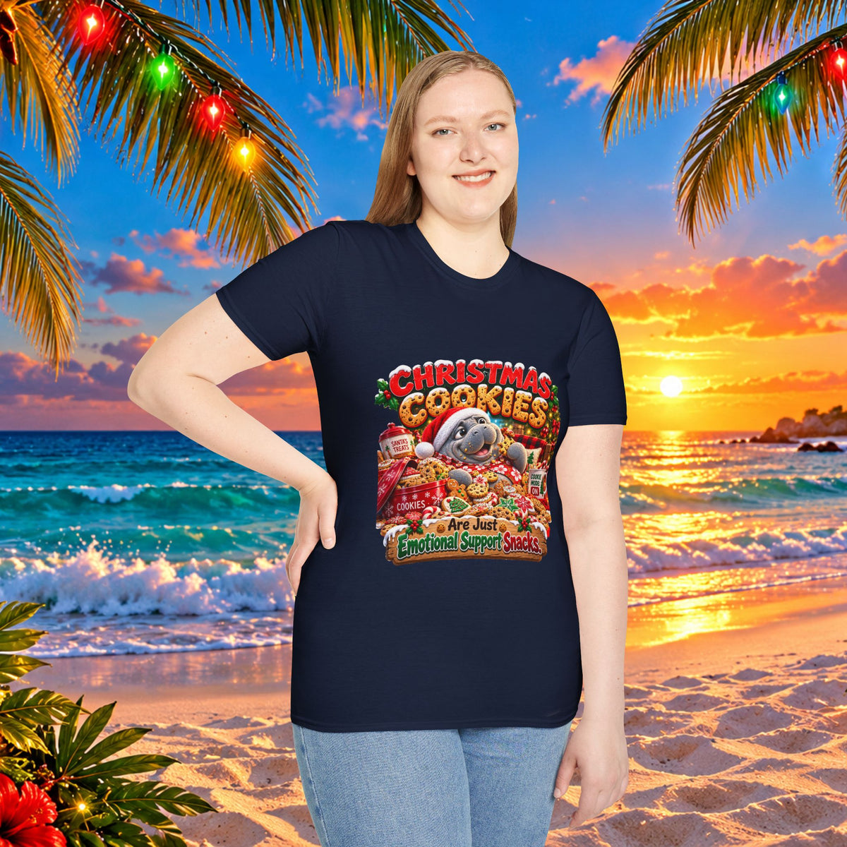 Christmas Cookies Emotional Support Snacks T-Shirt