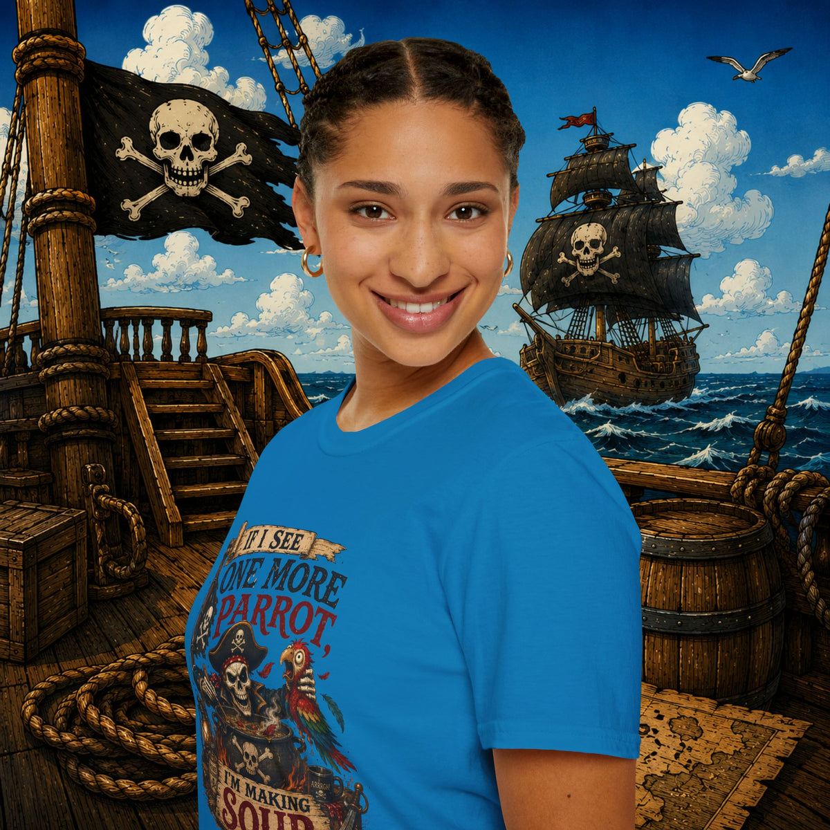 If I See One More Parrot I’m Making Soup Pirate T-Shirt