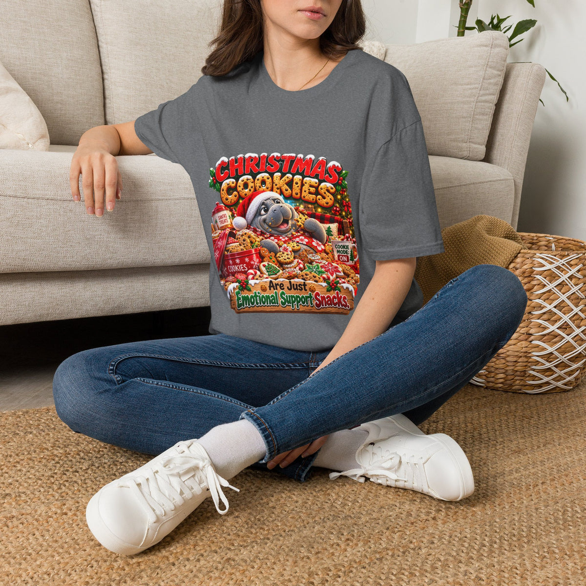Christmas Cookies Emotional Support Snacks T-Shirt