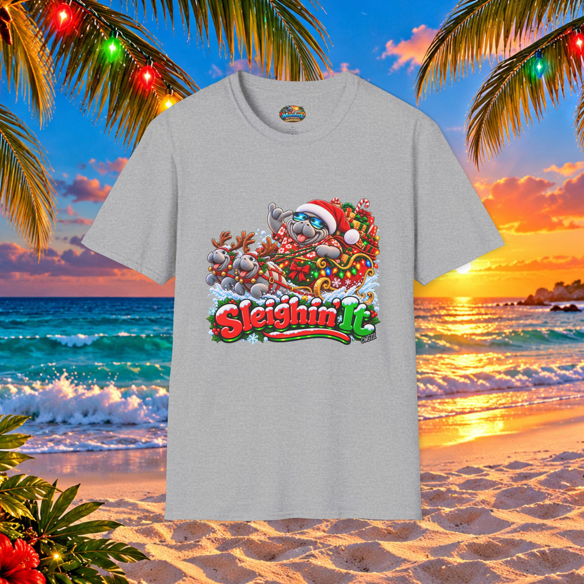 Sleighin’ It Christmas Holiday T-Shirt