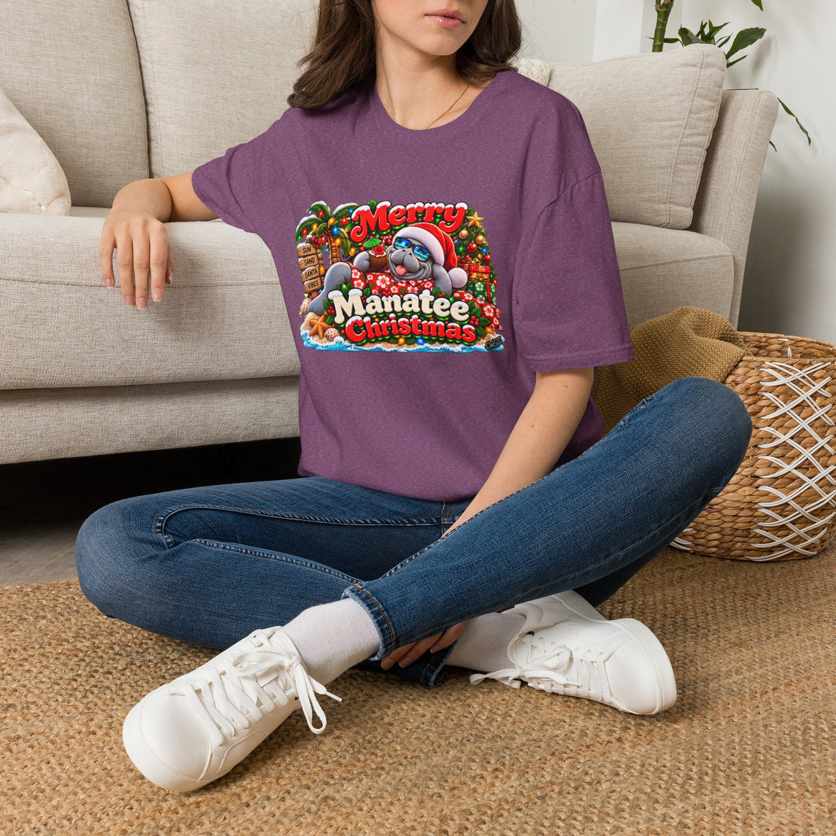 Merry Manatee Christmas T-Shirt