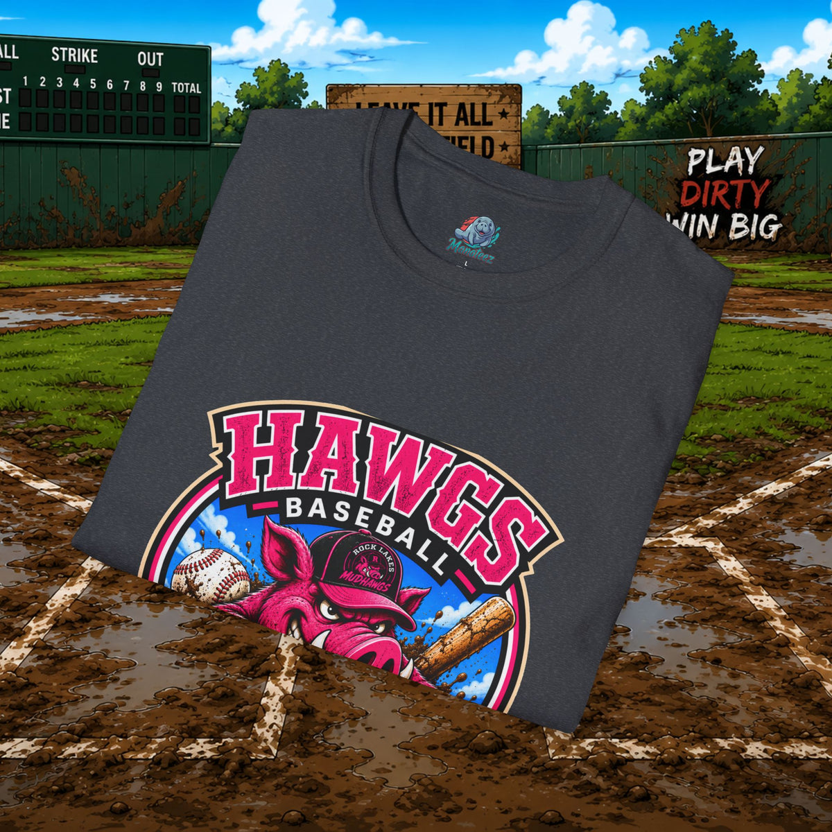 Hawgs Baseball “If You Ain’t Dirty, You Ain’t Tryin’” T-Shirt