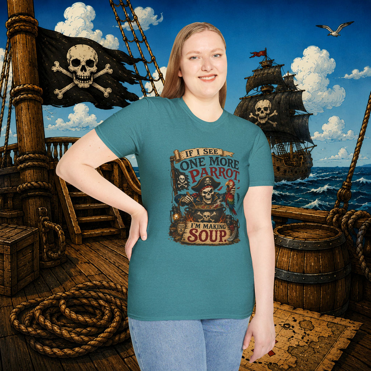 If I See One More Parrot I’m Making Soup Pirate T-Shirt
