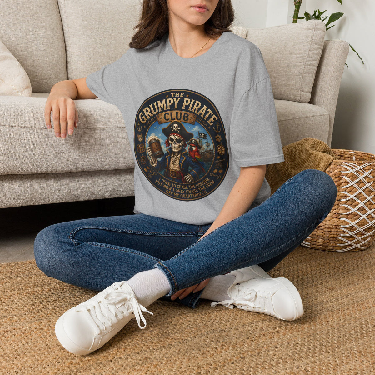 The Grumpy Pirate Skeleton Club T-Shirt