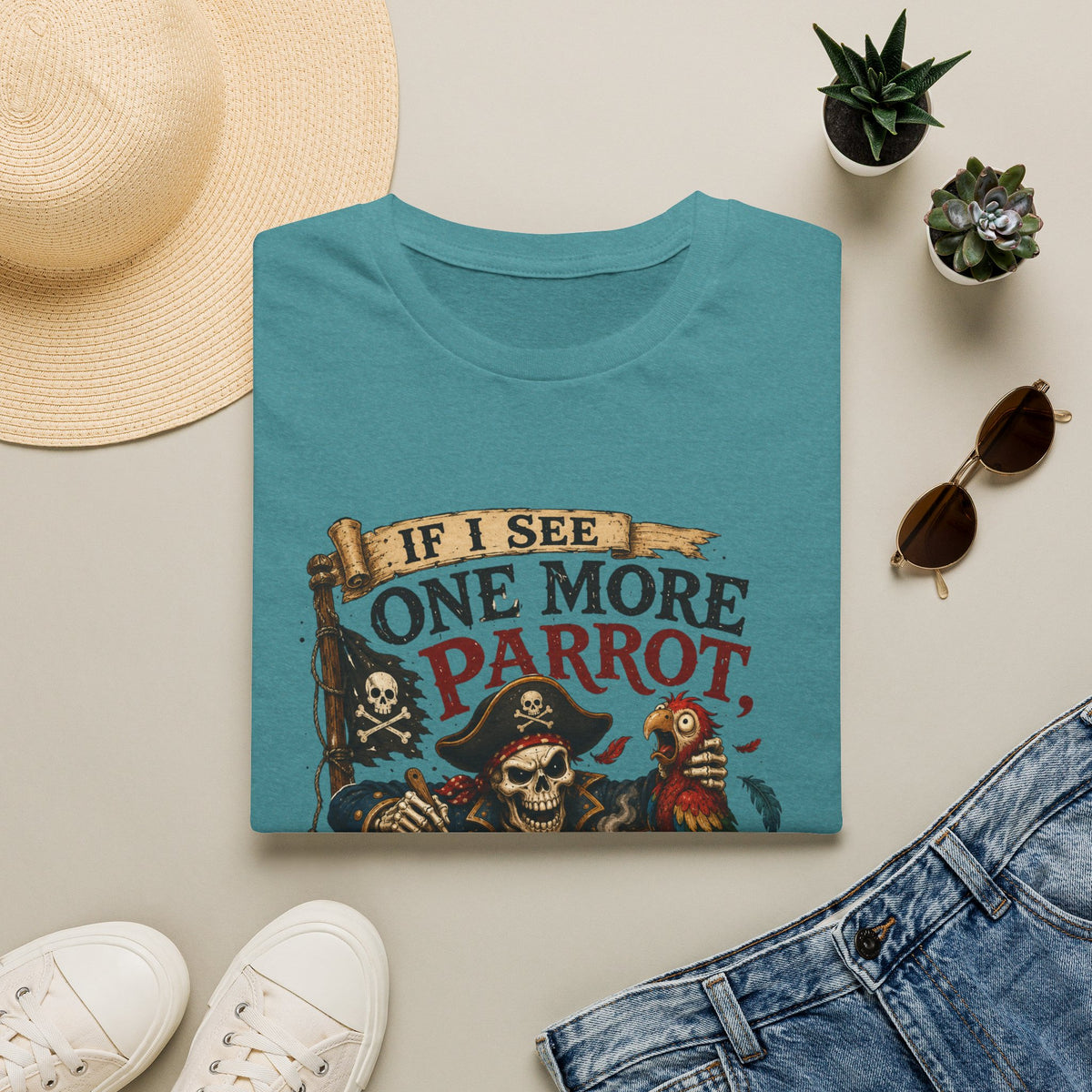 If I See One More Parrot I’m Making Soup Pirate T-Shirt