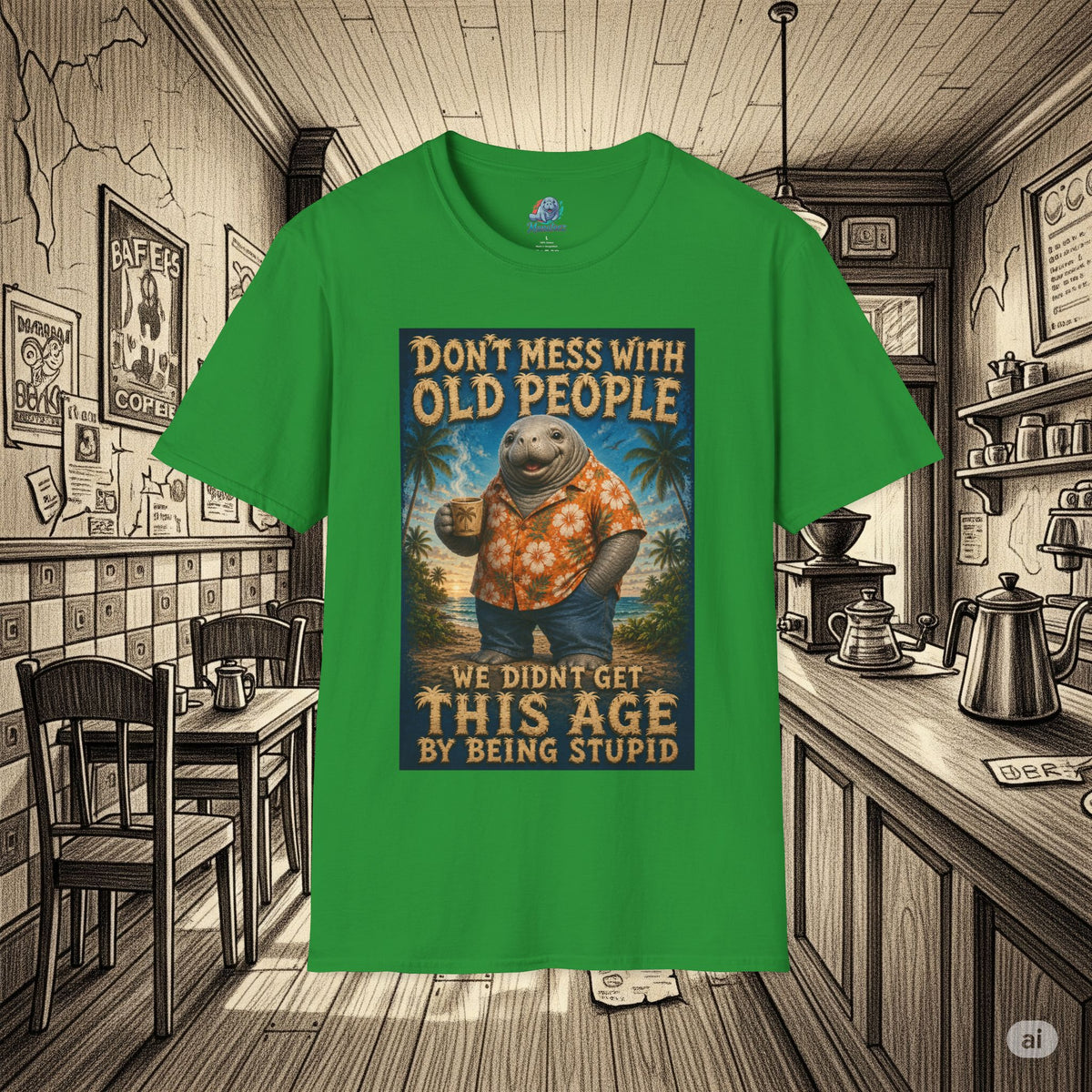 Don’t Mess With Old People Funny Vintage T-Shirt