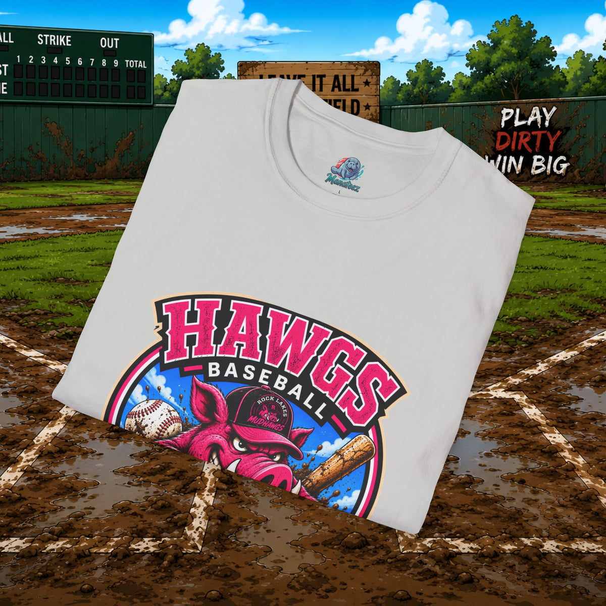 Hawgs Baseball “If You Ain’t Dirty, You Ain’t Tryin’” T-Shirt