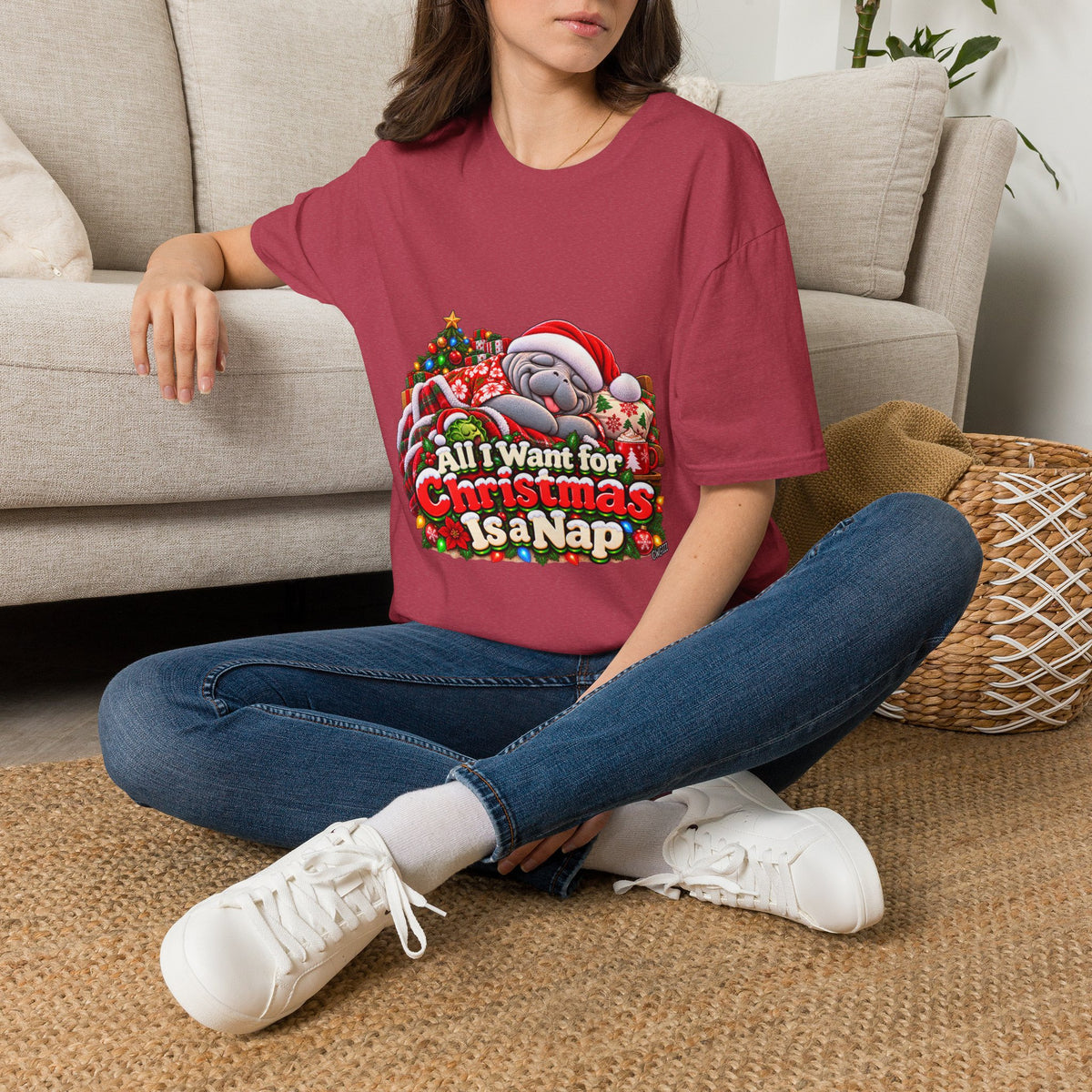 All I Want for Christmas Is a Nap Christmas T-Shirt