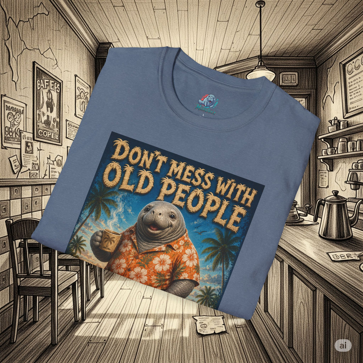 Don’t Mess With Old People Funny Vintage T-Shirt