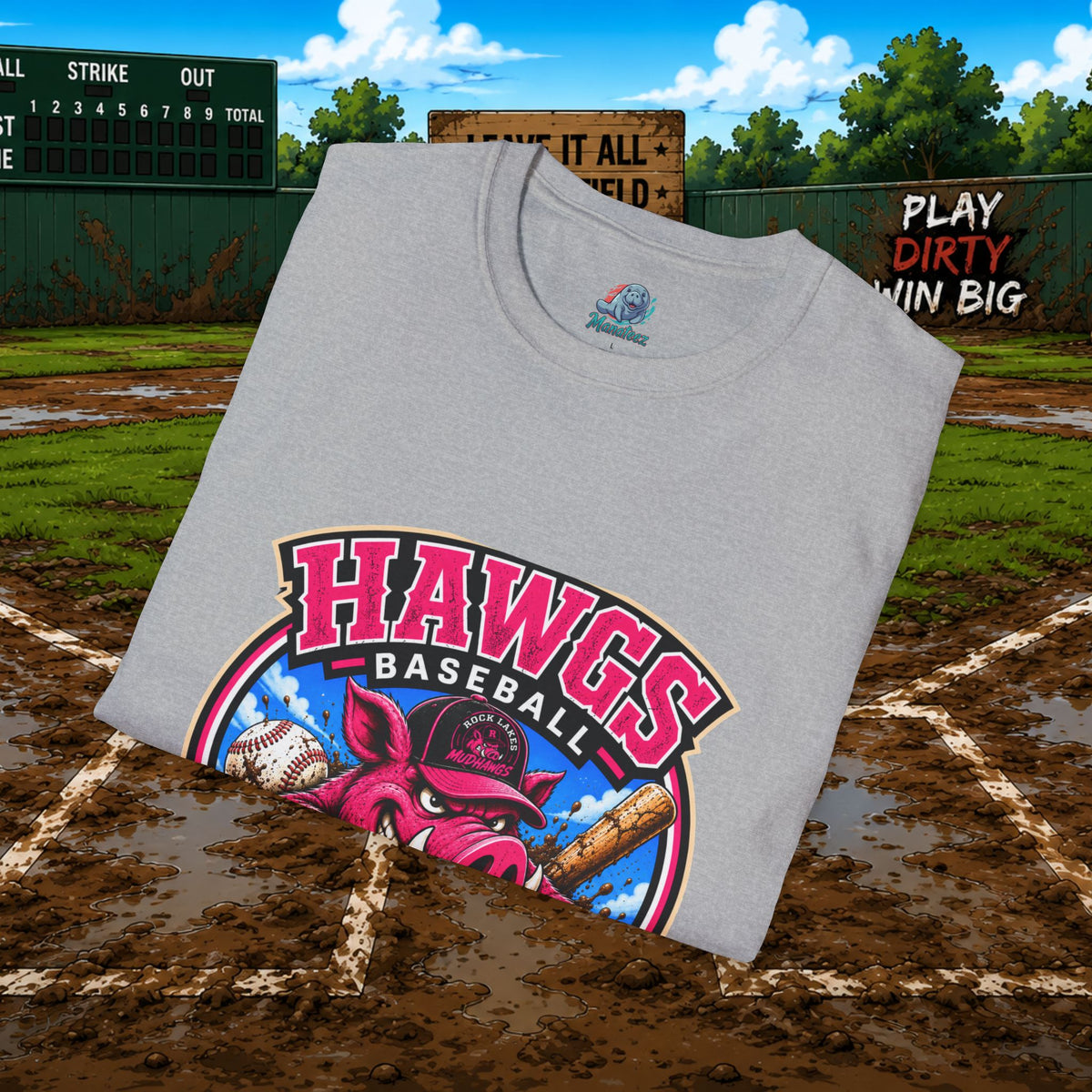 Hawgs Baseball “If You Ain’t Dirty, You Ain’t Tryin’” T-Shirt