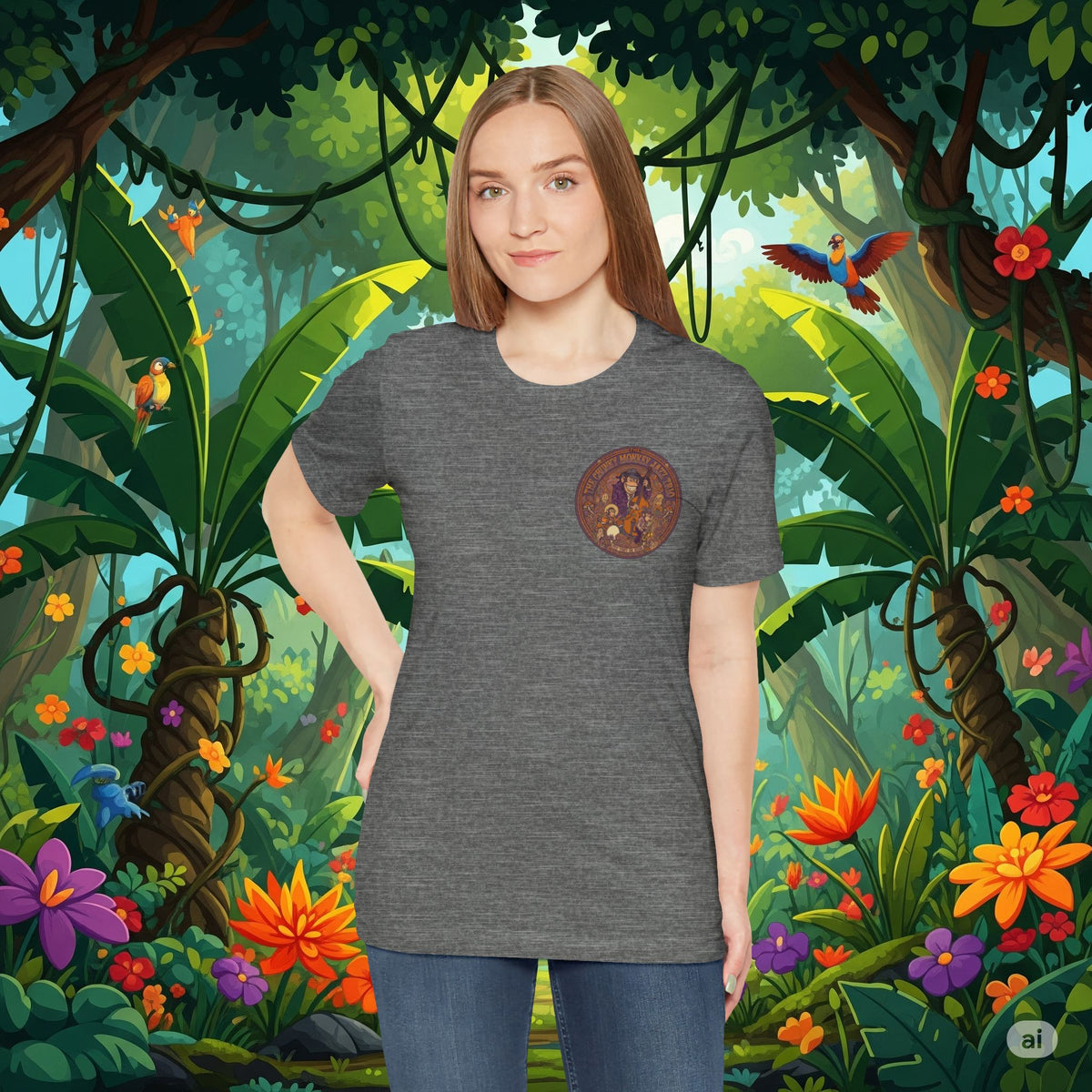 Vintage Style Fat Tony and the Chunky Monkey Trio Shirt - Retro Band Tee