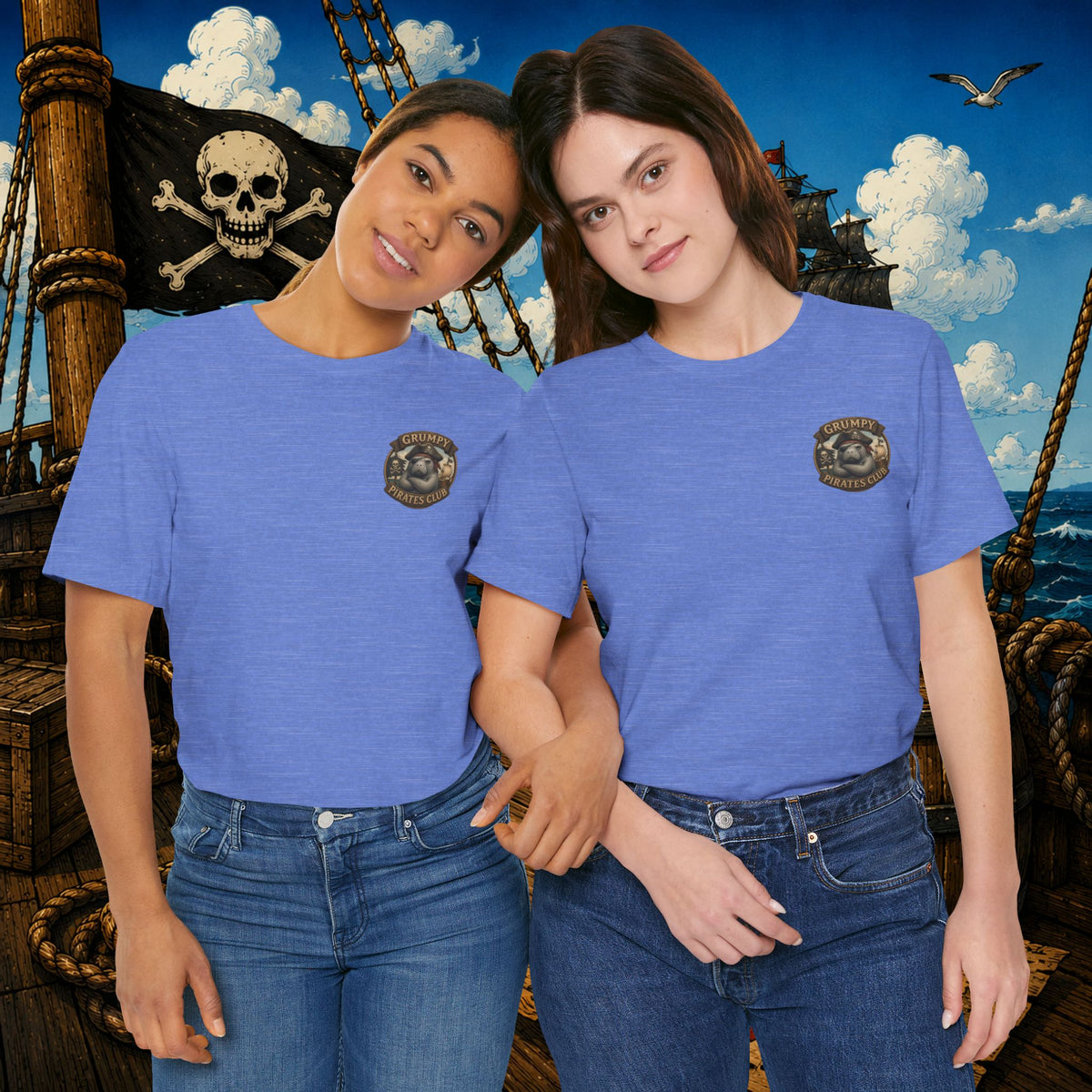 Grumpier Than a Manatee Without Snacks | Funny Pirate Manatee T-Shirt