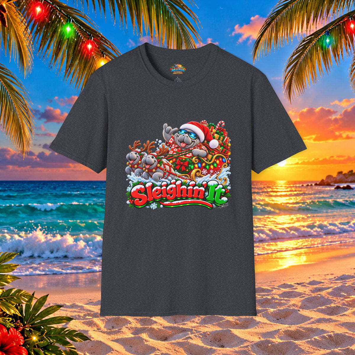 Sleighin’ It Christmas Holiday T-Shirt