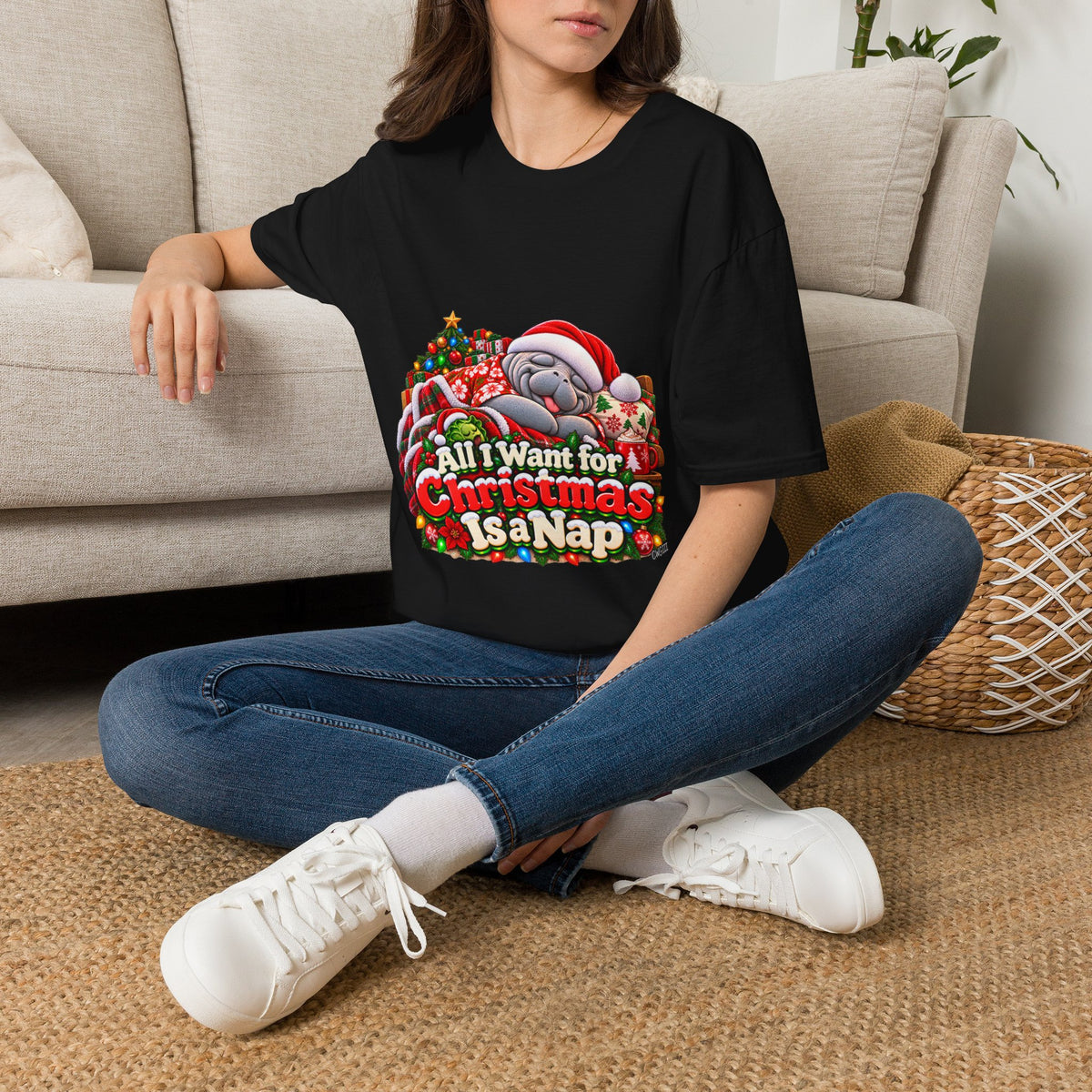 All I Want for Christmas Is a Nap Christmas T-Shirt