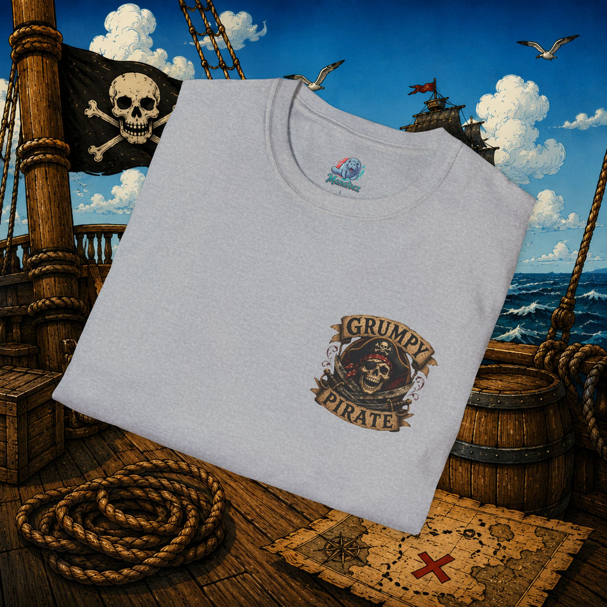Vintage Pirate Limited Edition – Funny Aging Pirate Skeleton T-Shirt | Old Pirate Humor Tee