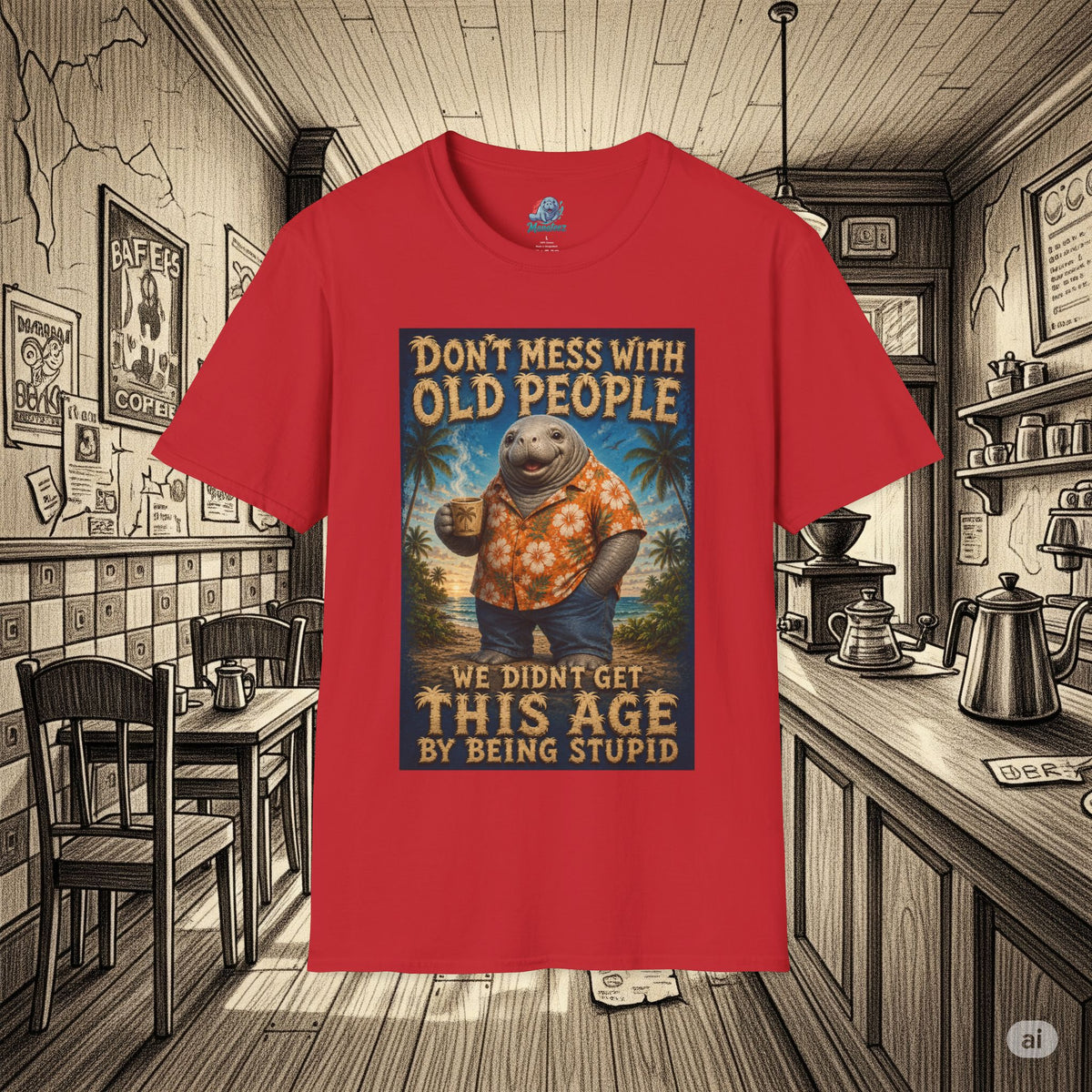 Don’t Mess With Old People Funny Vintage T-Shirt