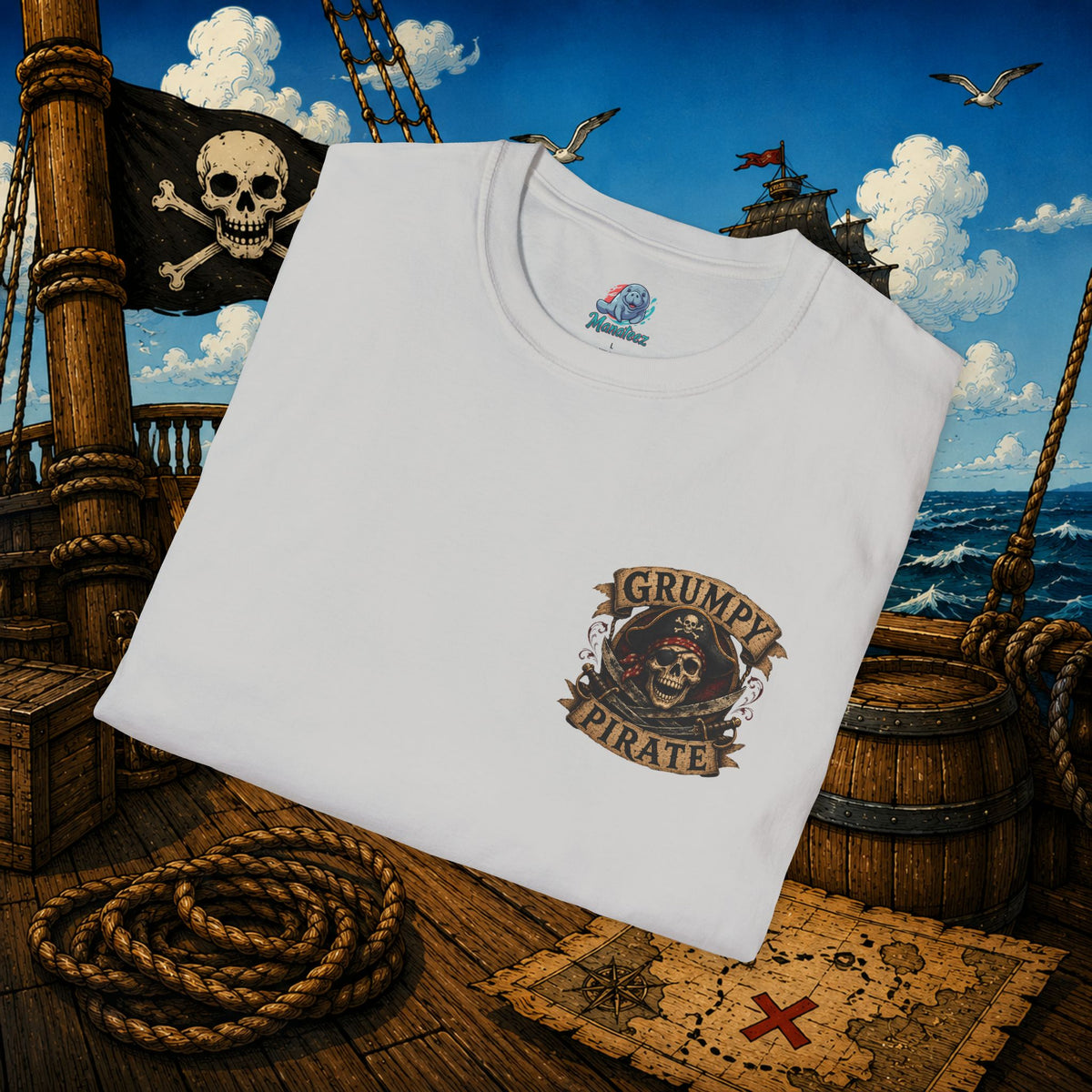 Vintage Pirate Limited Edition – Funny Aging Pirate Skeleton T-Shirt | Old Pirate Humor Tee