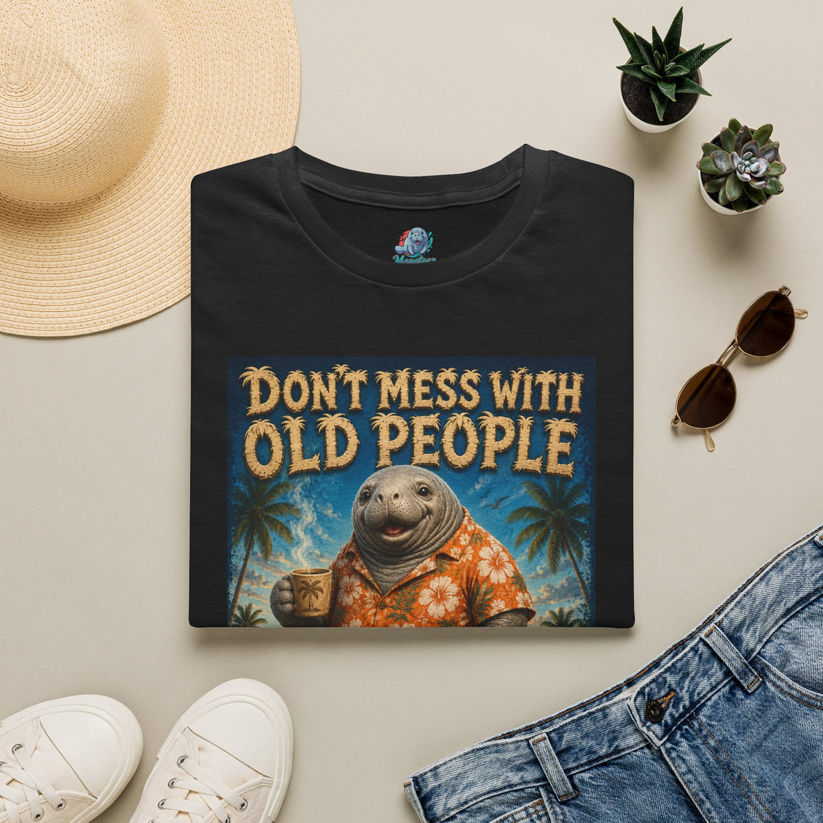 Don’t Mess With Old People Funny Vintage T-Shirt