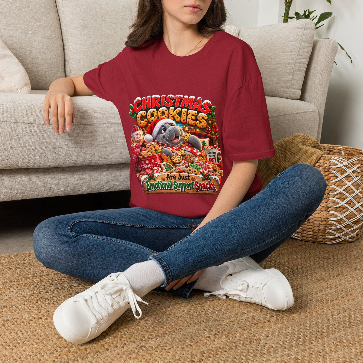 Christmas Cookies Emotional Support Snacks T-Shirt