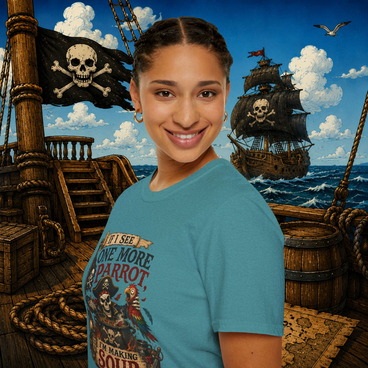 If I See One More Parrot I’m Making Soup Pirate T-Shirt