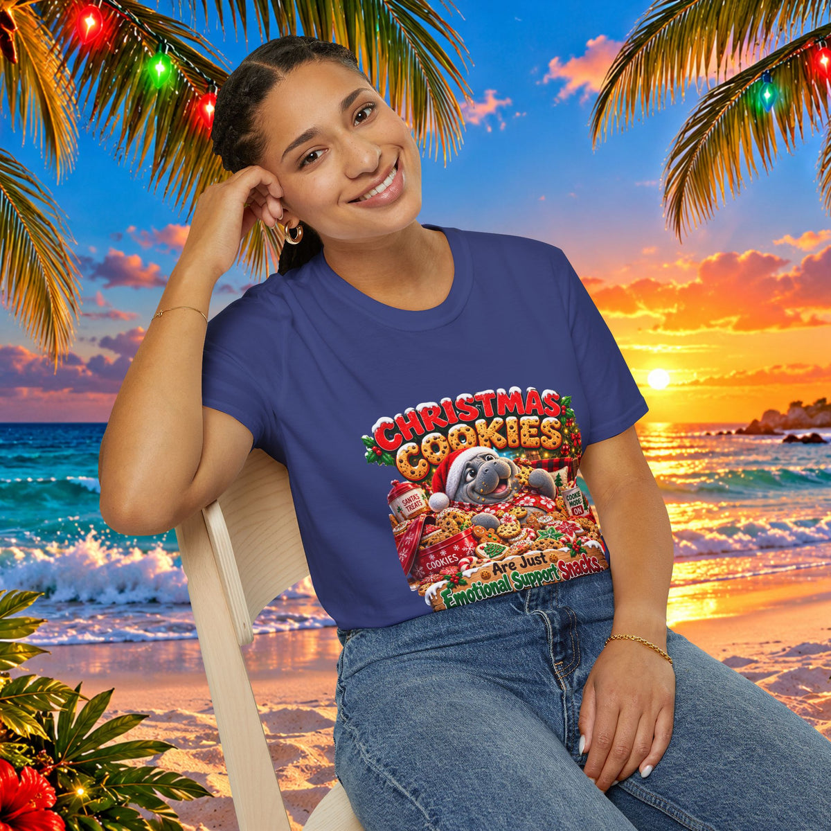 Christmas Cookies Emotional Support Snacks T-Shirt