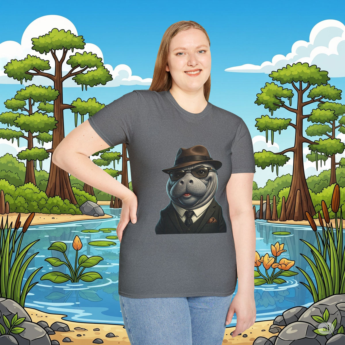 Classy Manatee Collection Softstyle T-Shirt
