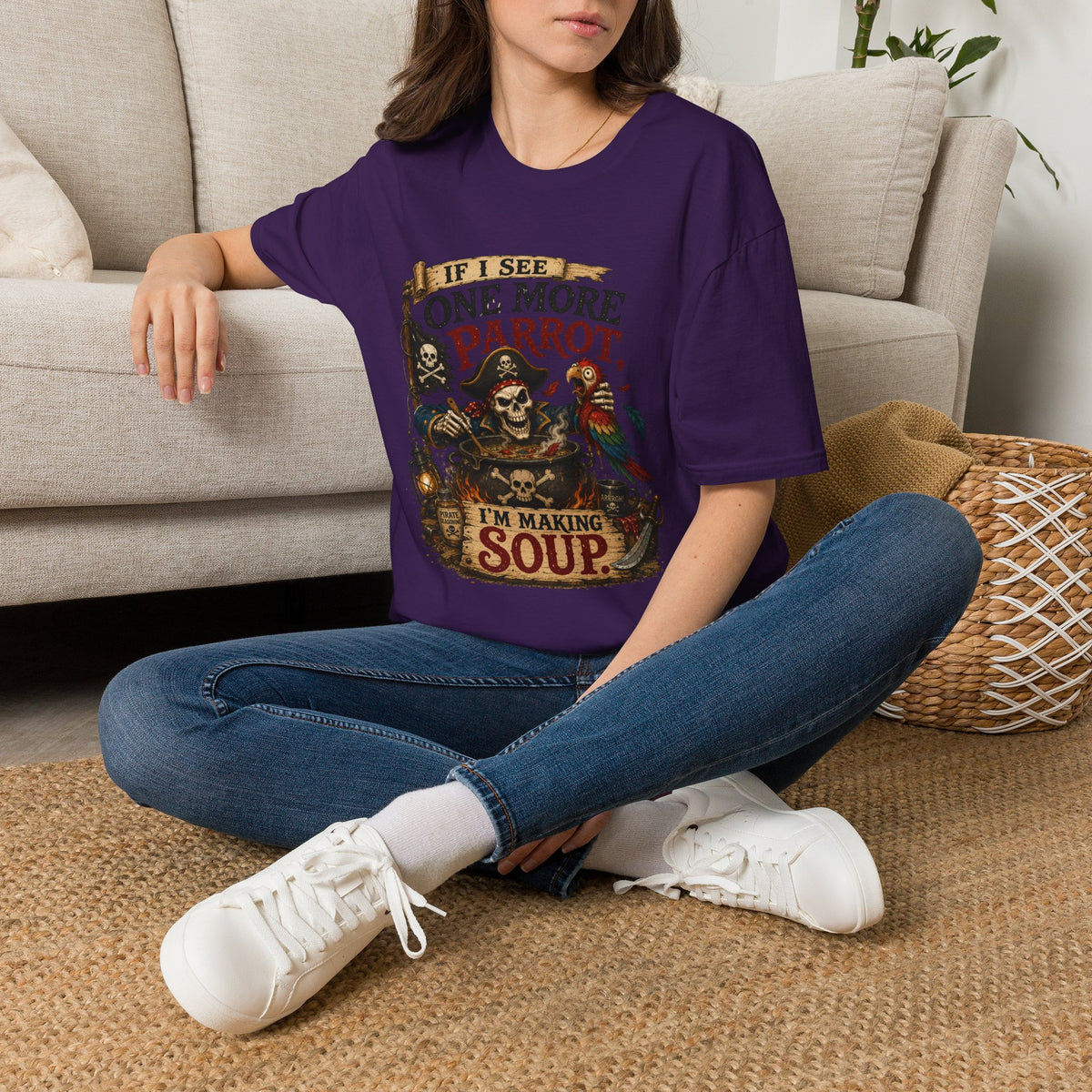 If I See One More Parrot I’m Making Soup Pirate T-Shirt
