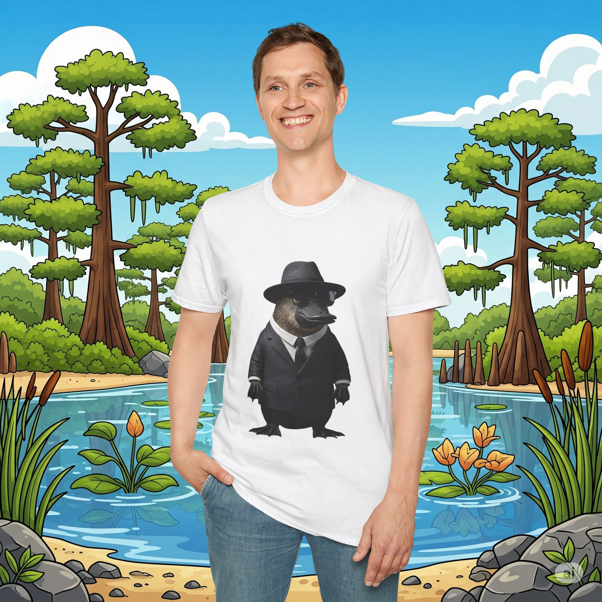 Classy Platypus Softstyle T-Shirt
