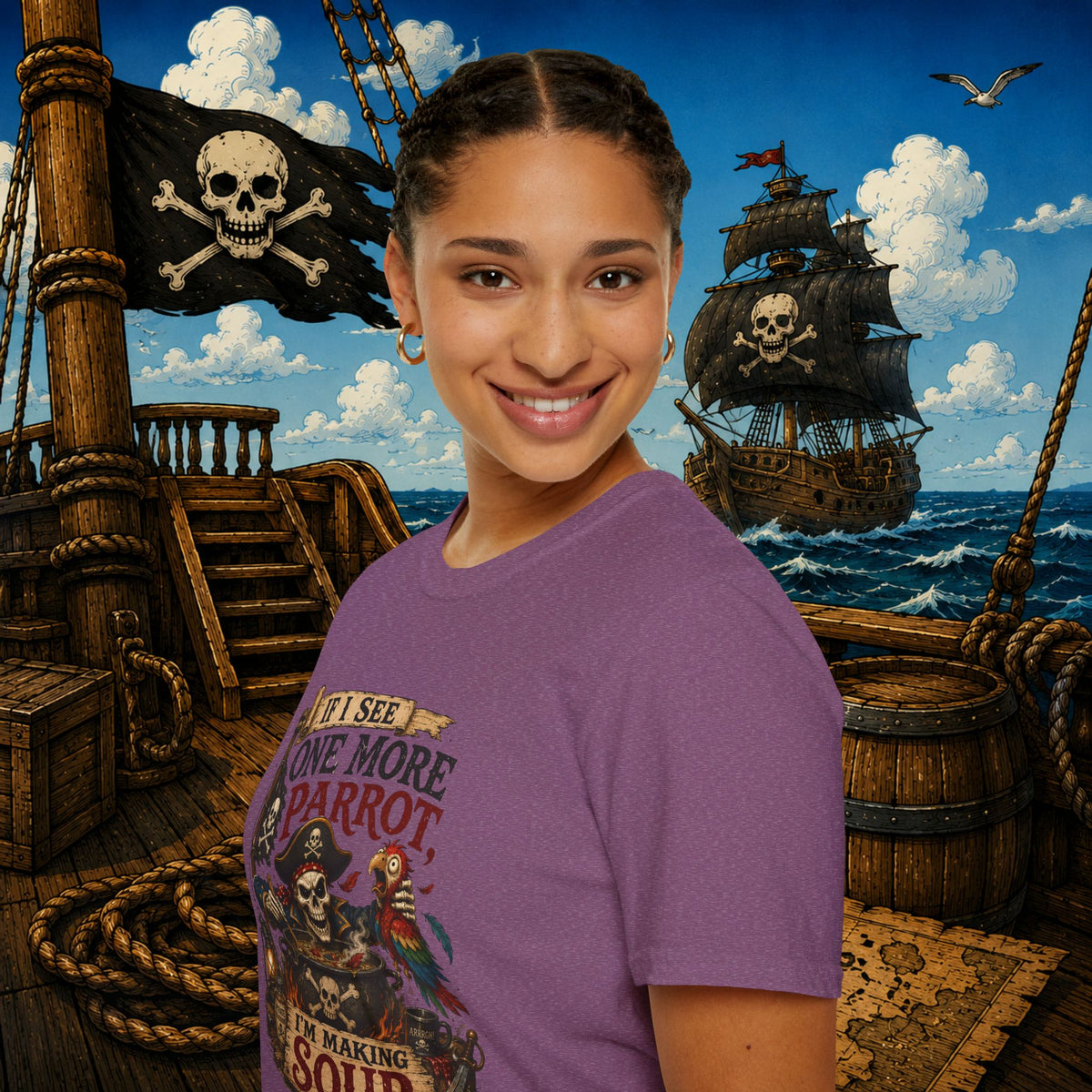 If I See One More Parrot I’m Making Soup Pirate T-Shirt