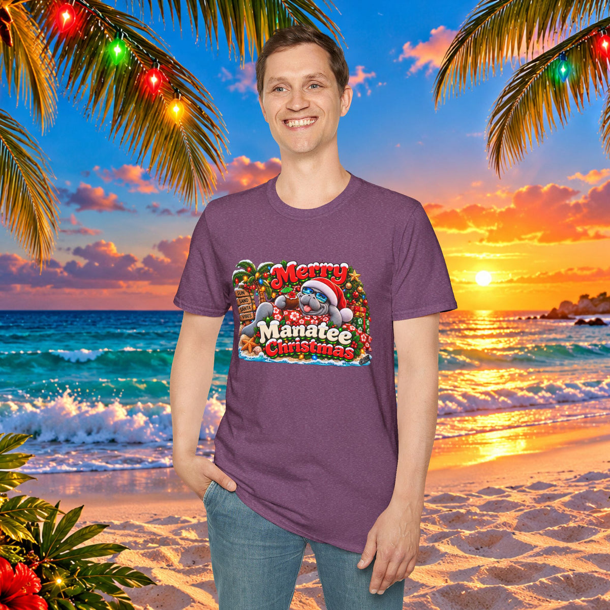 Merry Manatee Christmas T-Shirt