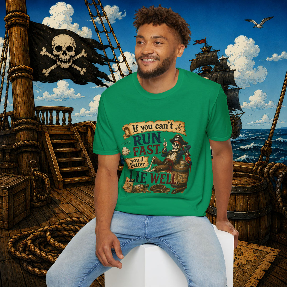 Run Fast, Lie Well Pirate T-Shirt