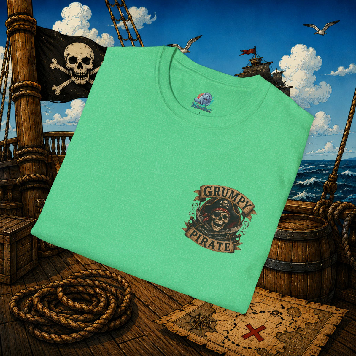 Vintage Pirate Limited Edition – Funny Aging Pirate Skeleton T-Shirt | Old Pirate Humor Tee