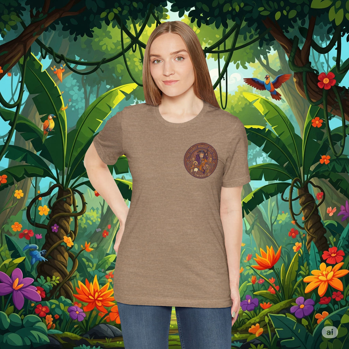 Vintage Style Fat Tony and the Chunky Monkey Trio Shirt - Retro Band Tee