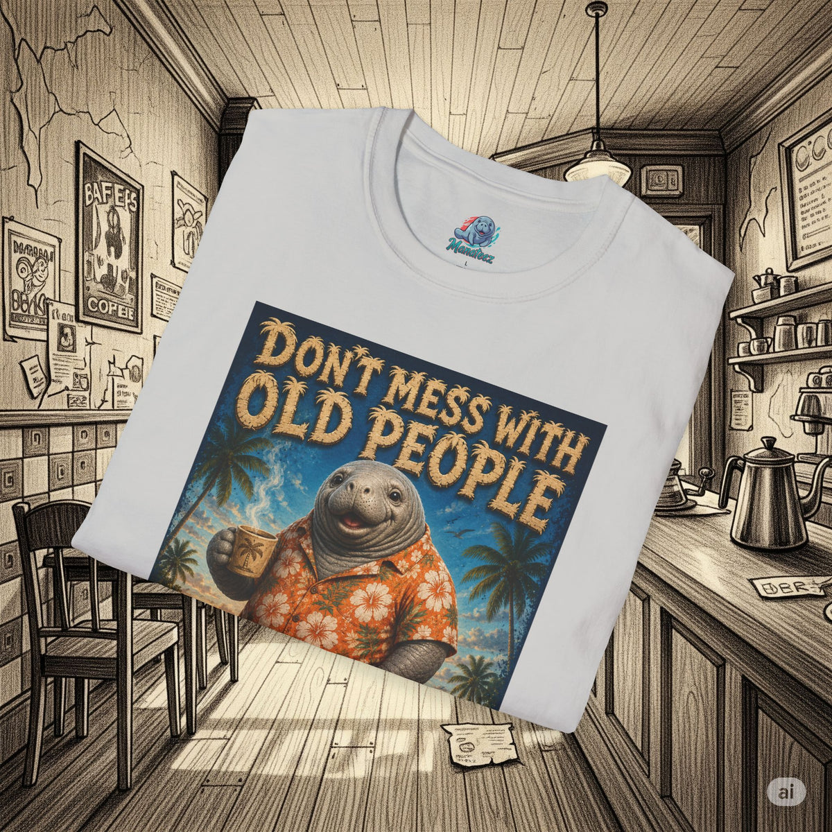Don’t Mess With Old People Funny Vintage T-Shirt