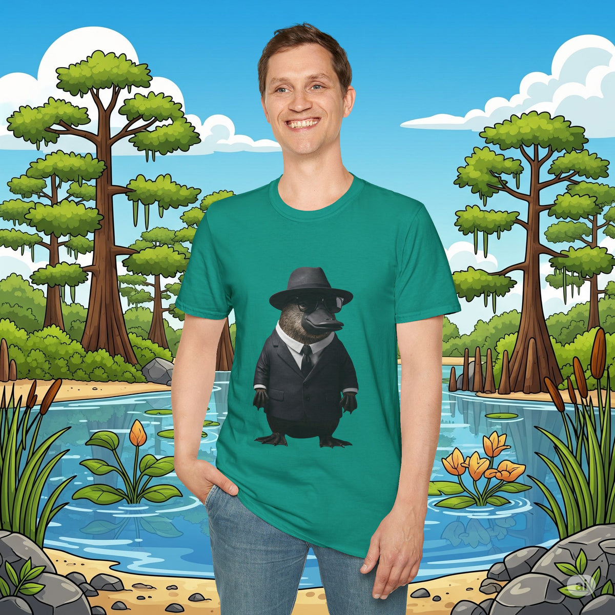 Classy Platypus Softstyle T-Shirt