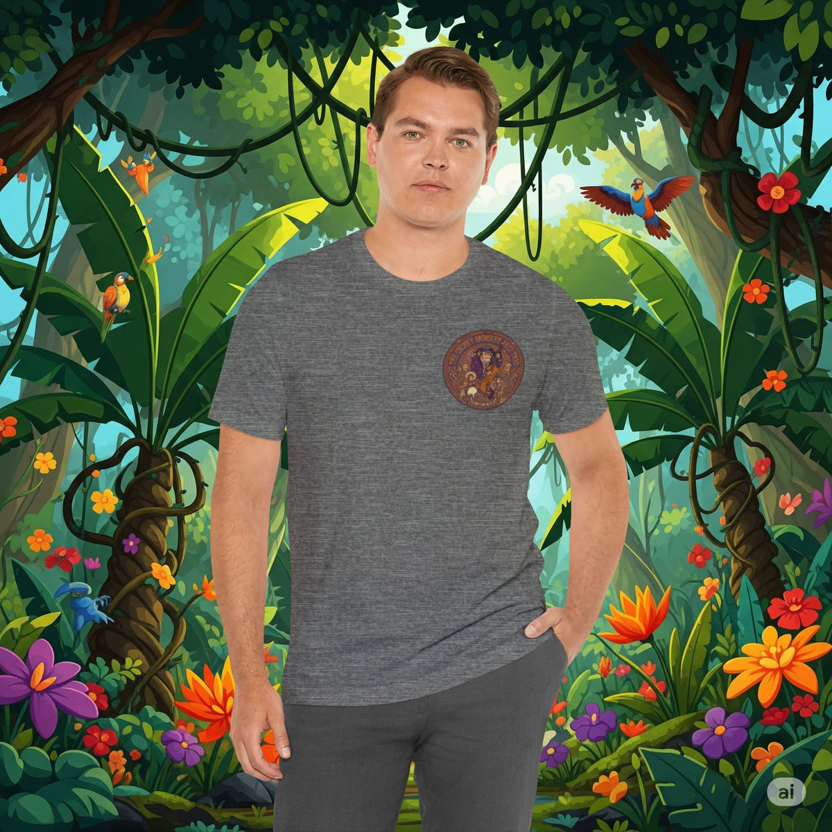 Vintage Style Fat Tony and the Chunky Monkey Trio Shirt - Retro Band Tee