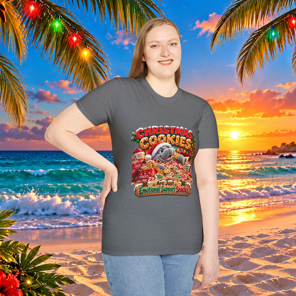 Christmas Cookies Emotional Support Snacks T-Shirt
