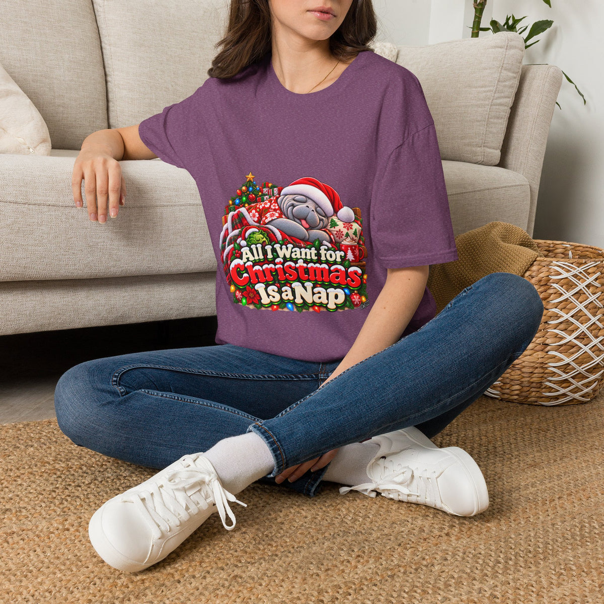 All I Want for Christmas Is a Nap Christmas T-Shirt