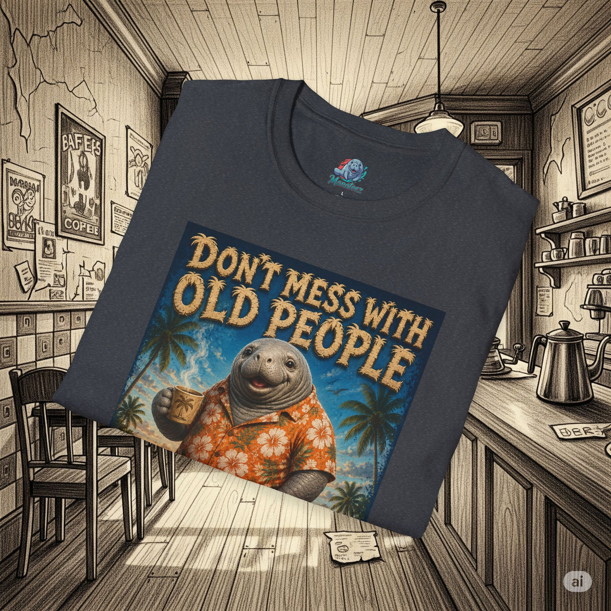 Don’t Mess With Old People Funny Vintage T-Shirt