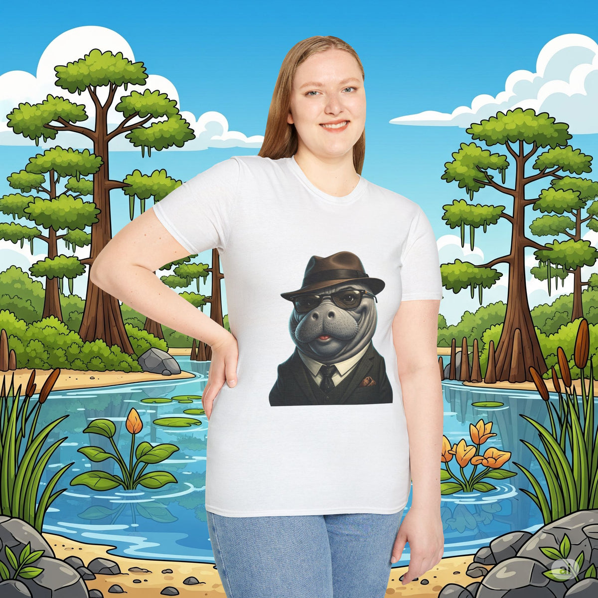 Classy Manatee Collection Softstyle T-Shirt