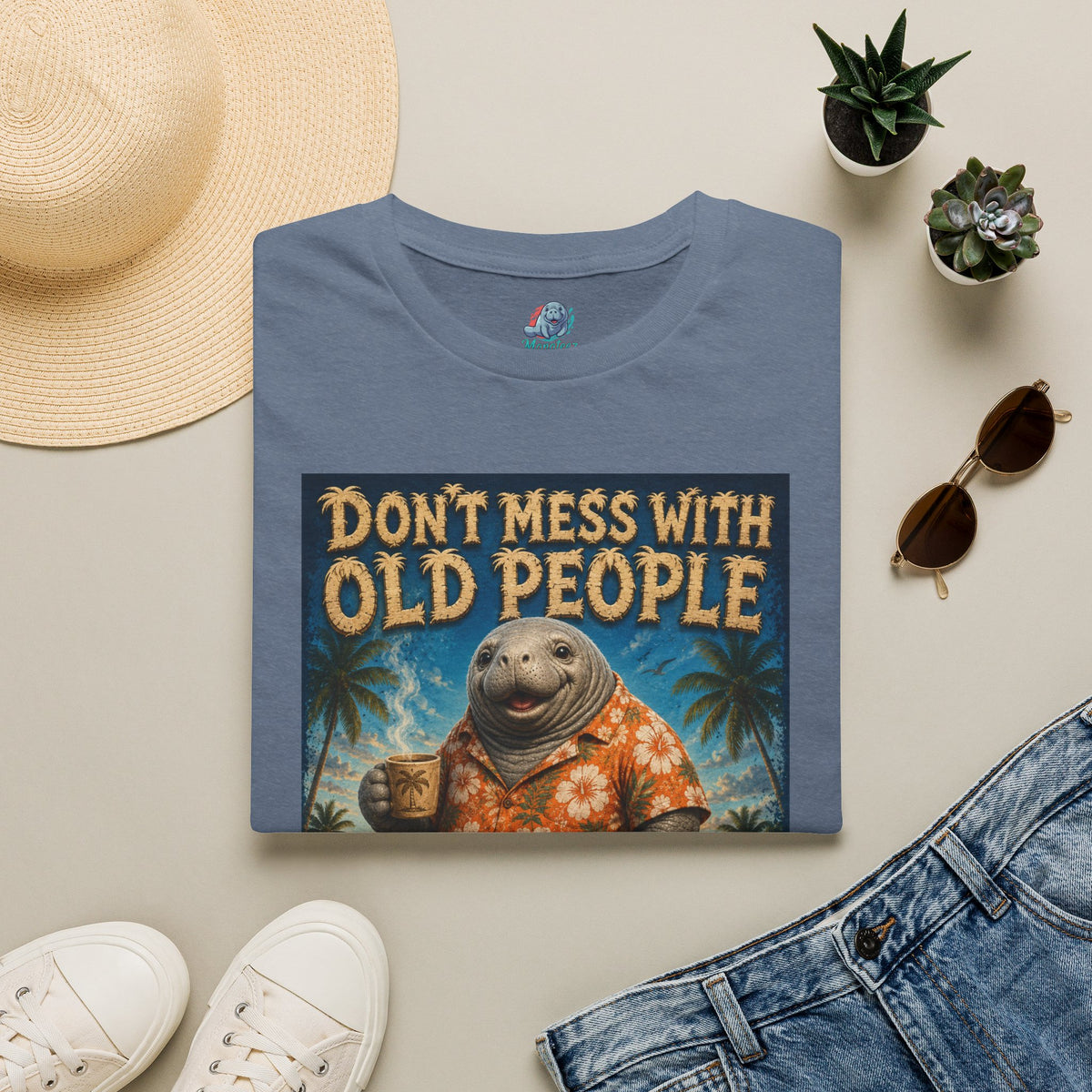 Don’t Mess With Old People Funny Vintage T-Shirt