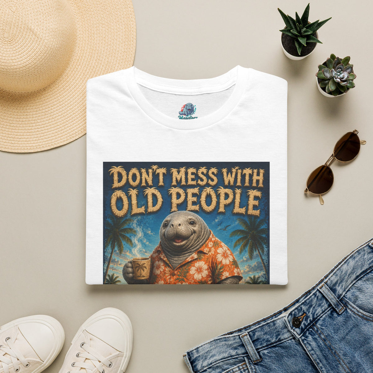 Don’t Mess With Old People Funny Vintage T-Shirt