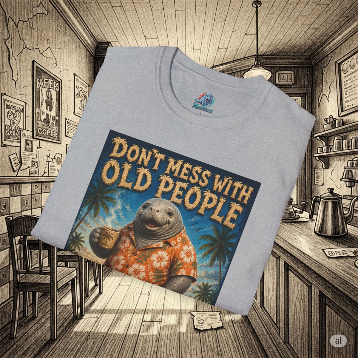 Don’t Mess With Old People Funny Vintage T-Shirt