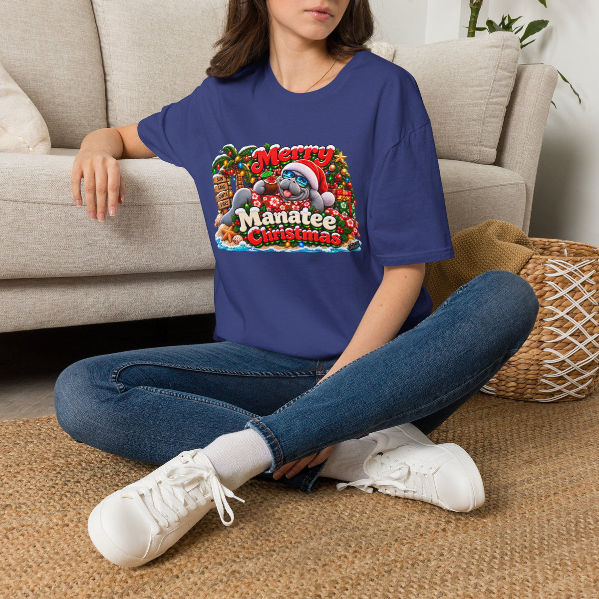 Merry Manatee Christmas T-Shirt