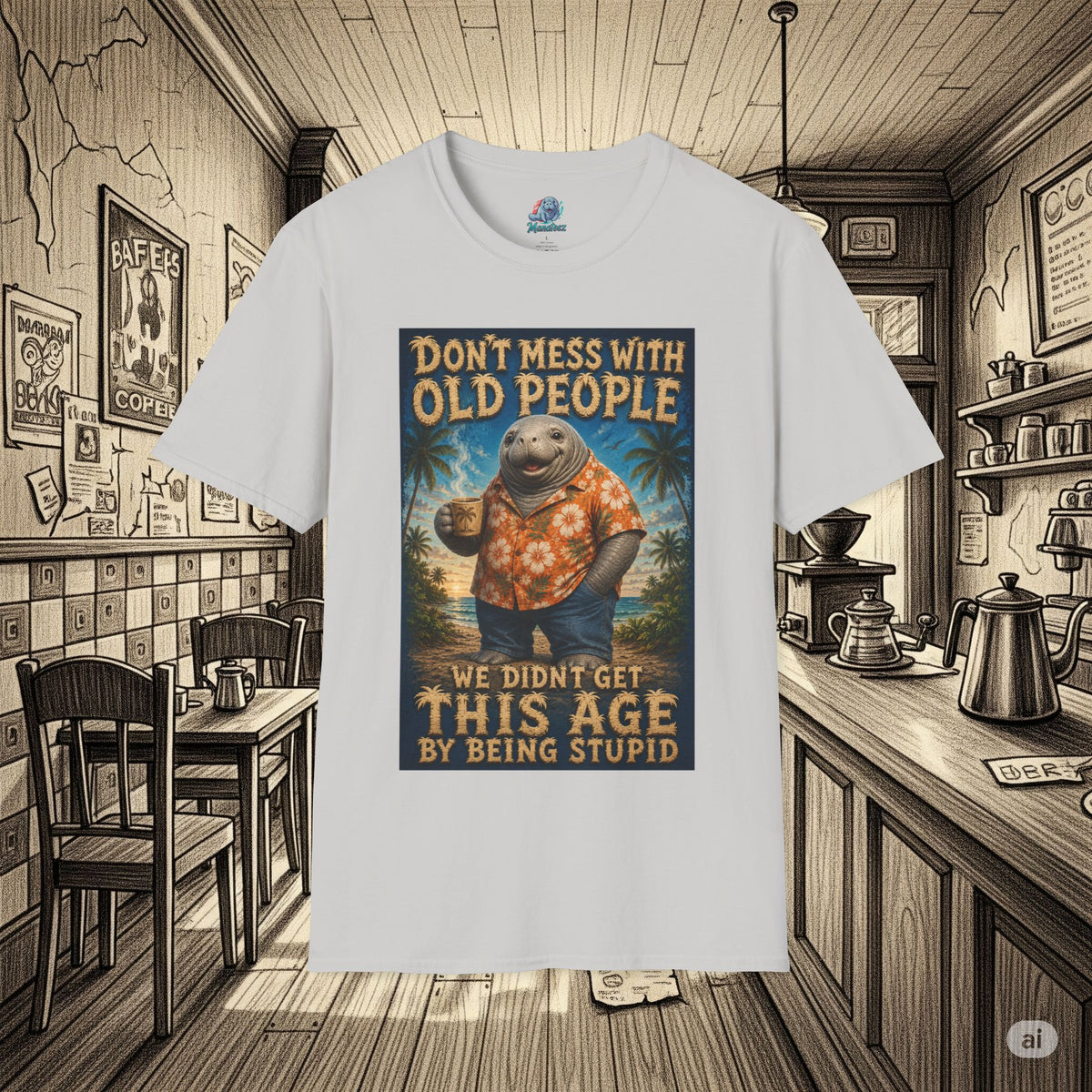Don’t Mess With Old People Funny Vintage T-Shirt