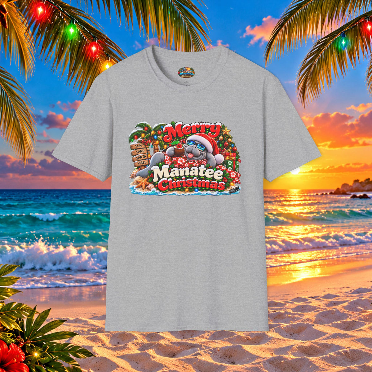 Merry Manatee Christmas T-Shirt