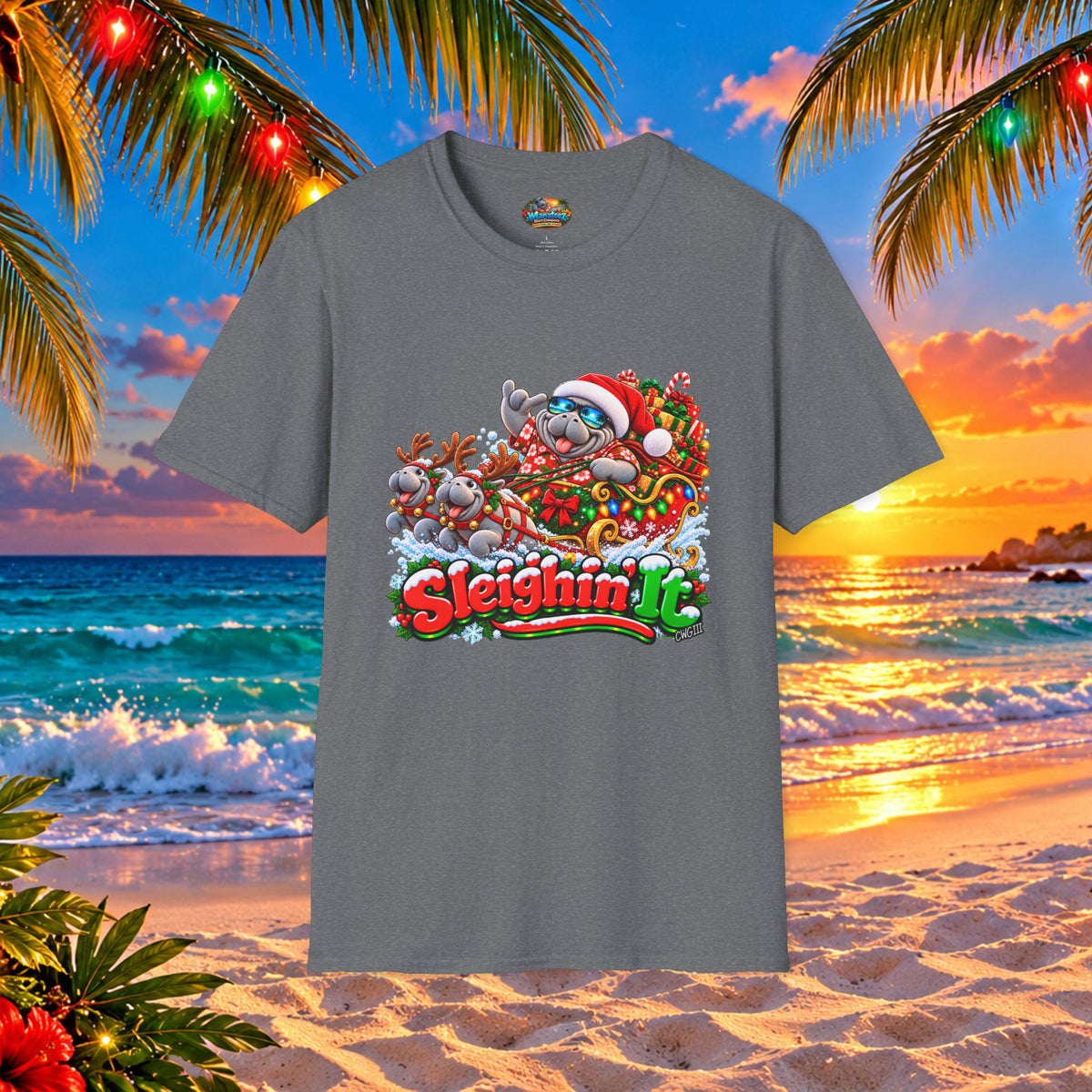 Sleighin’ It Christmas Holiday T-Shirt
